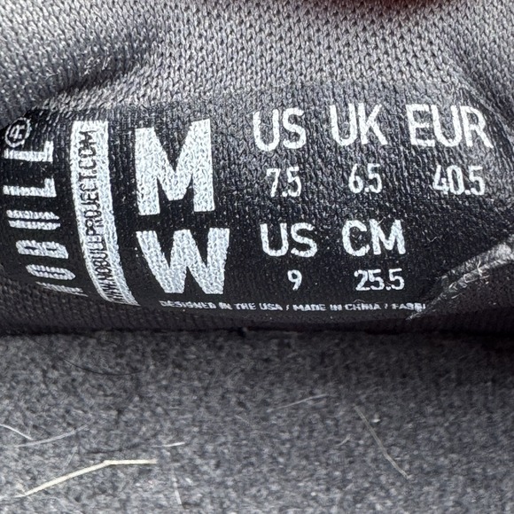 Size M7.5/W9 - NoBull Shoes Gray Ripstop Runner Training Gym Sneakers‎ CrossFit - Picture 9 of 9